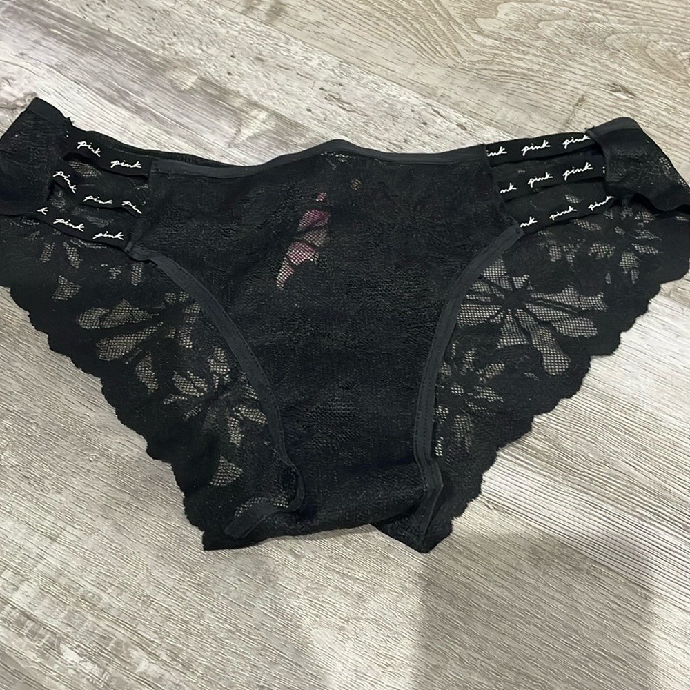 Black lace underwear